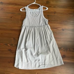 Jcrew grey cotton dress, size medium